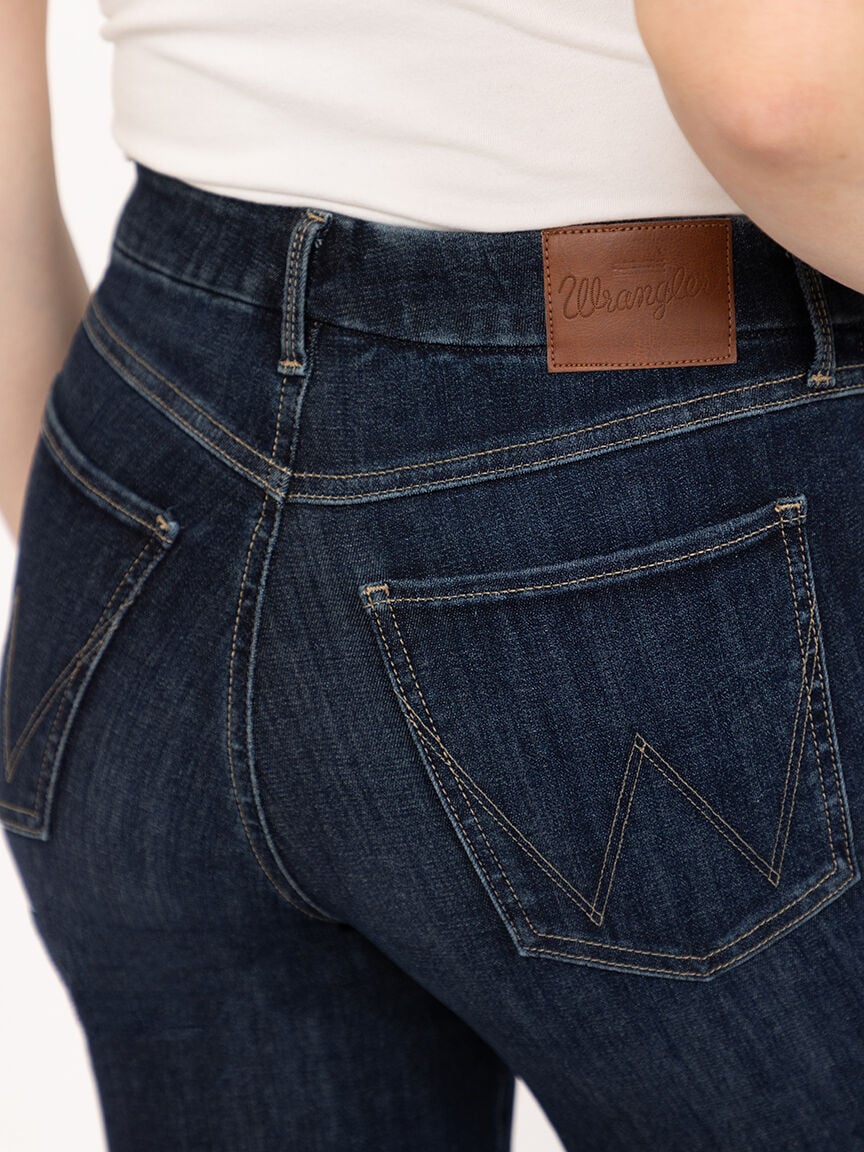 Women's Bespoke High Rise Dark Wash Trouser Jean