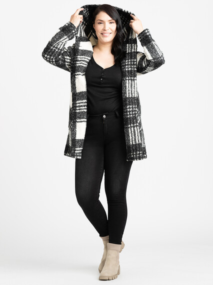 Women's Boucle Plaid Coat Women's Boucle Plaid Coat Image 5