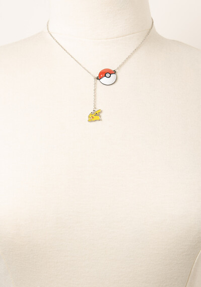 Pokemon Pokeball & Pikachu Charm Necklace Image 4