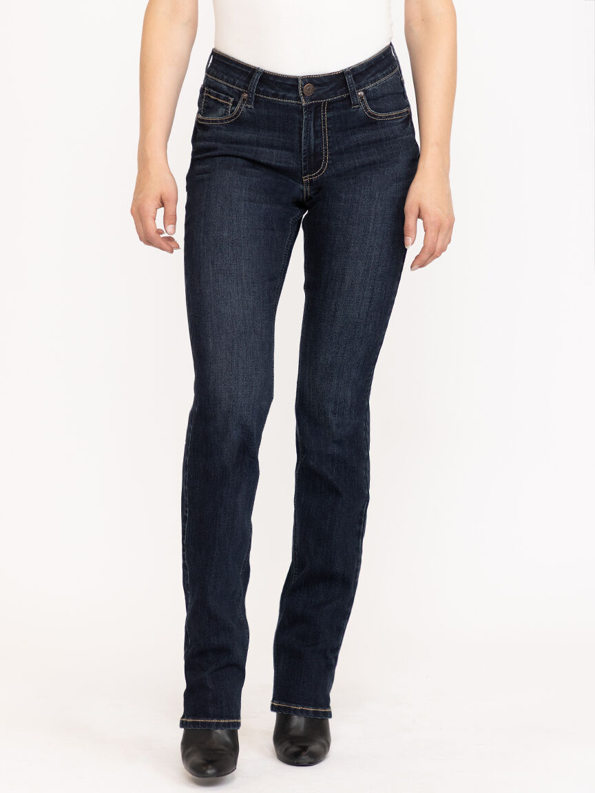 Women's Dark Wash Straight Leg Jeans