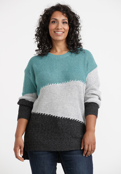 Women's Colour Block Sweater Image 1
