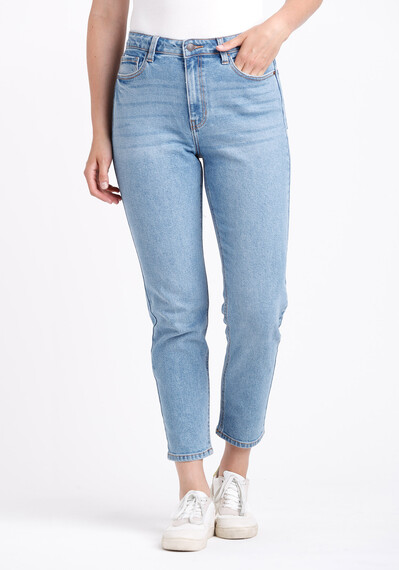 Women's High Rise Slim Straight Jeans Image 1
