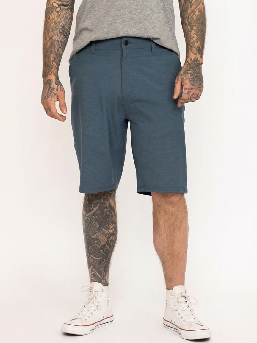 Men's Teal Hybrid Shorts