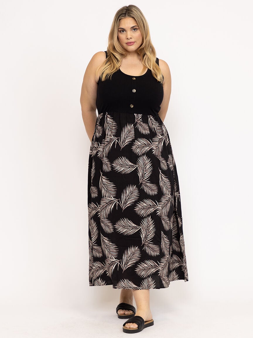 Women's Colour Block Maxi Dress