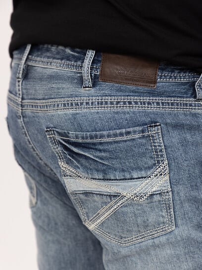 Men's Medium Wash Slim Straight Jeans Men's Medium Wash Slim Straight Jeans