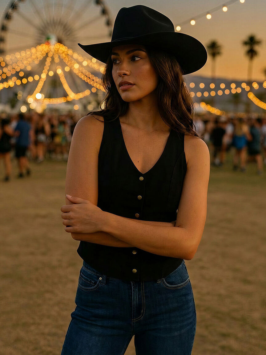 Women's Snap Front Vest