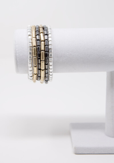 Women's Mixed Metal Beaded Bracelet Women's Mixed Metal Beaded Bracelet Image 4