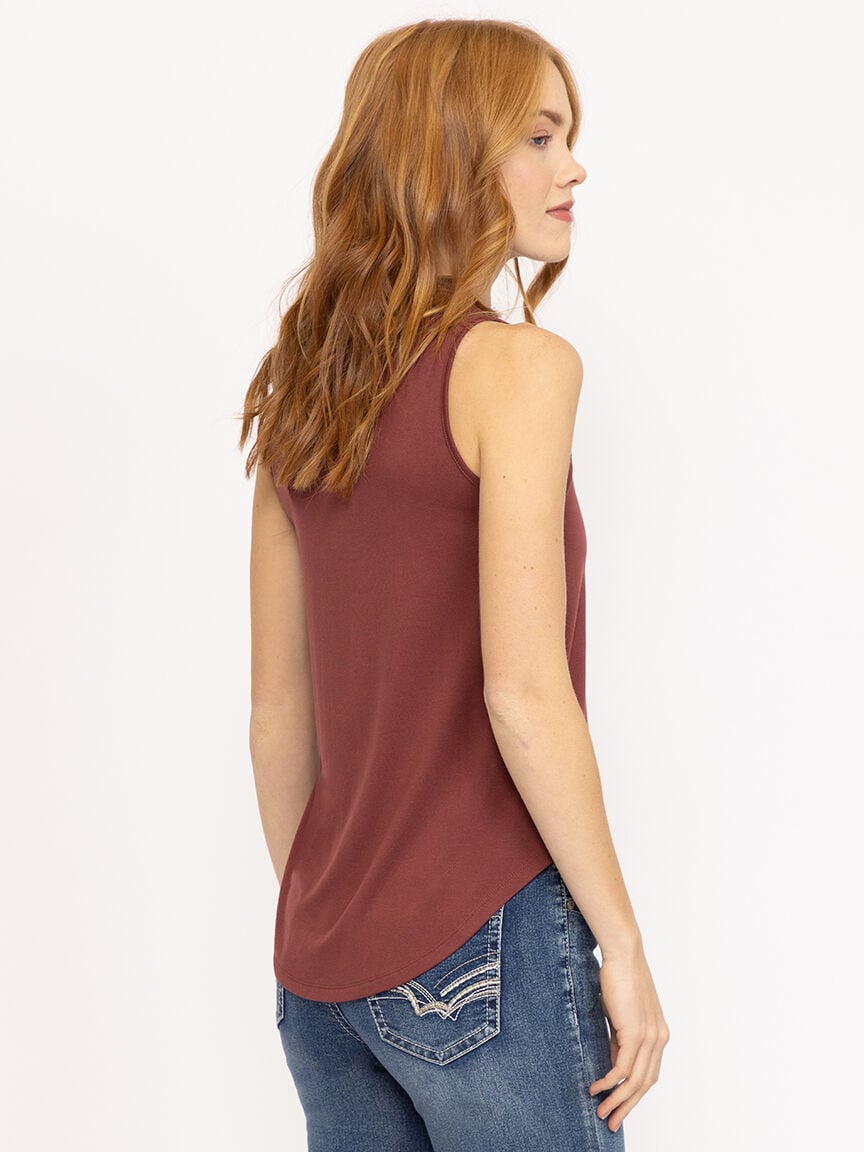Women's Side Button Tank