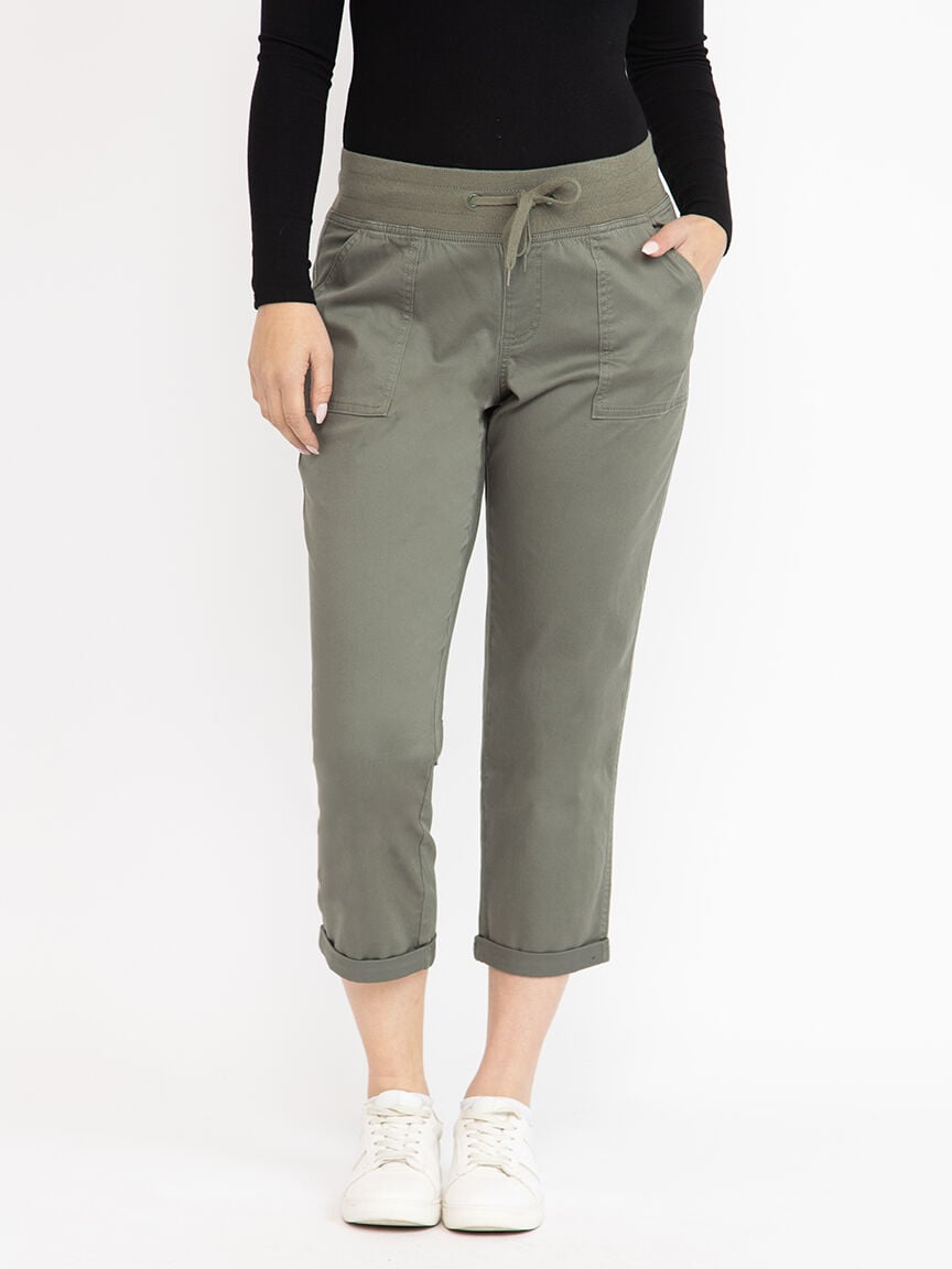 Women's Knit waist Pull-on Cuffed Weekender Pants