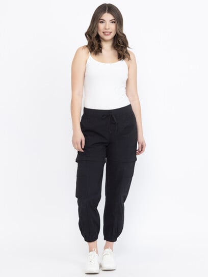 Women's Convertible Zipped Off Cargo Jogger Pant Women's Convertible Zipped Off Cargo Jogger Pant