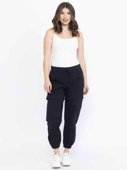 Women's Convertible Zipped Off Cargo Jogger Pant Women's Convertible Zipped Off Cargo Jogger Pant Image 1