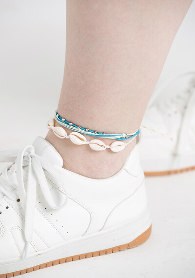 Cowrie Shell Anklet 3 Pk Image 1