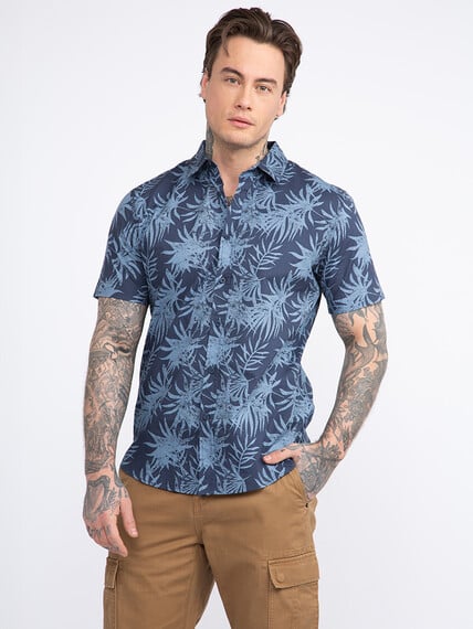 Men's Tropical Leaf Shirt Image 1