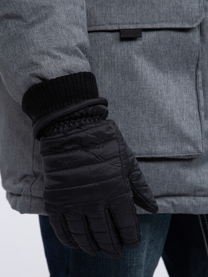 Men's Puffer Gloves Image 4