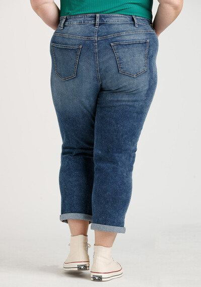 Women's Plus Cuffed Girlfriend Jeans Image 2