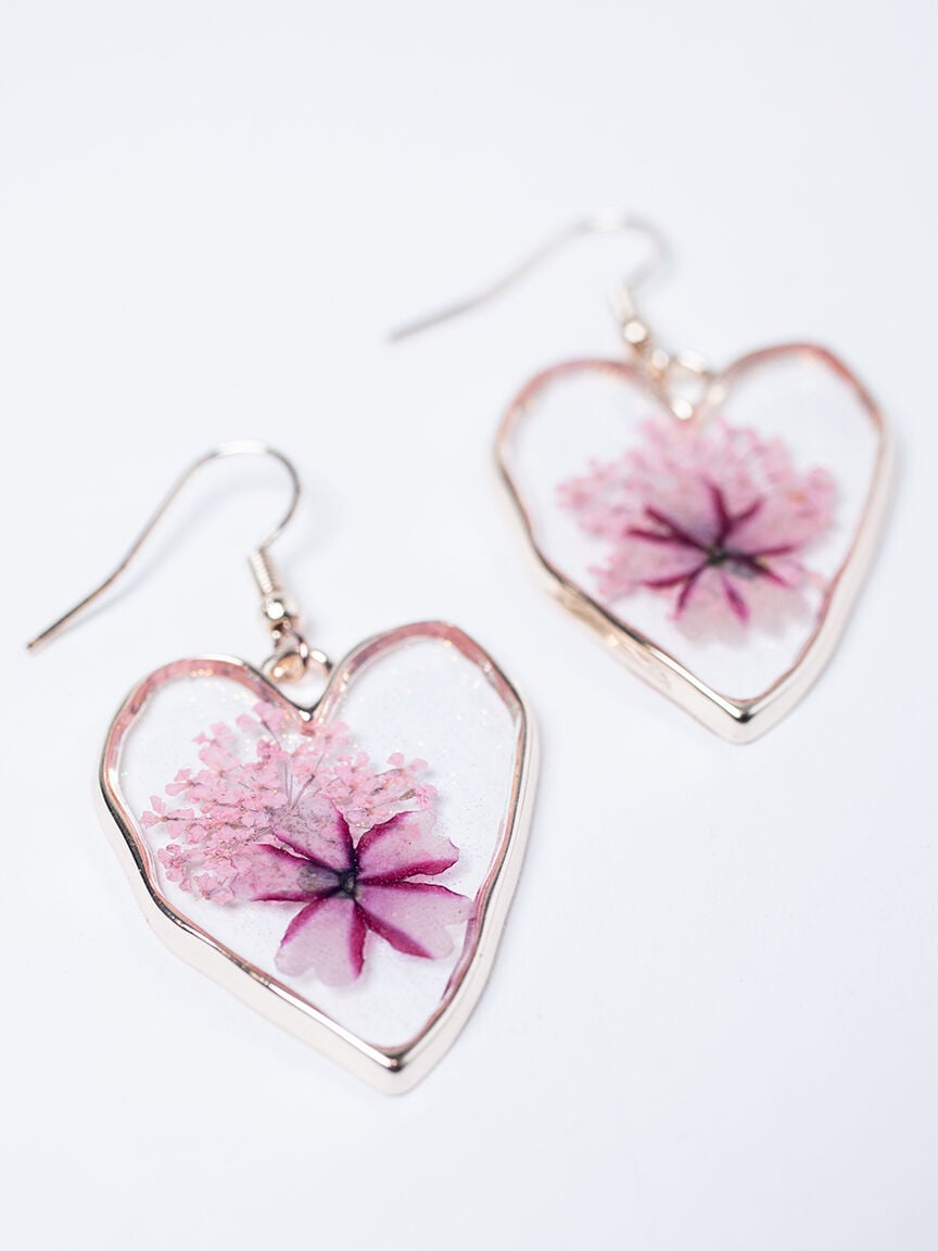 Women's Pressed Flower Earrings