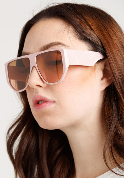 Women's Geometric Arm Sunglasses Image 2