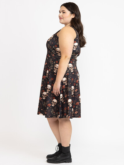 Women's Skull Skater Dress Warehouse One Women's Skull Skater Dress Warehouse One
