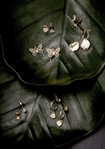 Women's Nature Earrings, GOLD