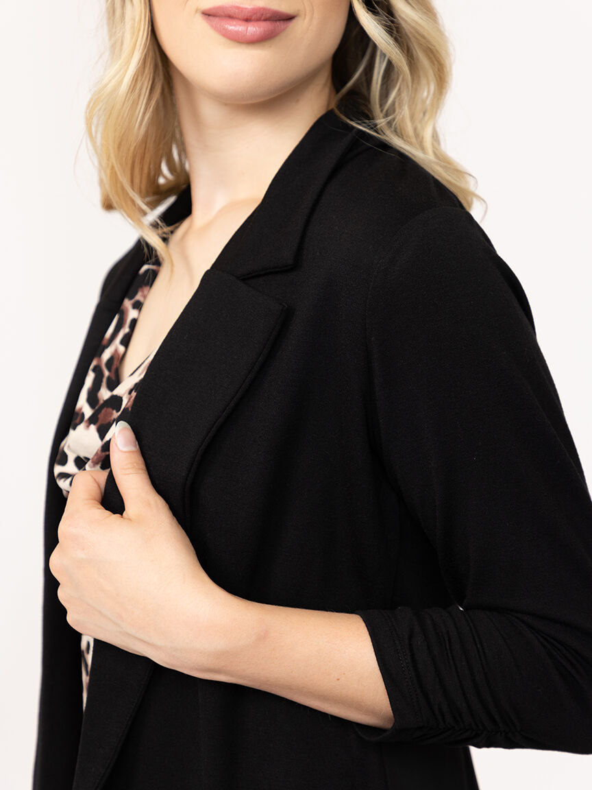 Women's Chiffon Back Blazer