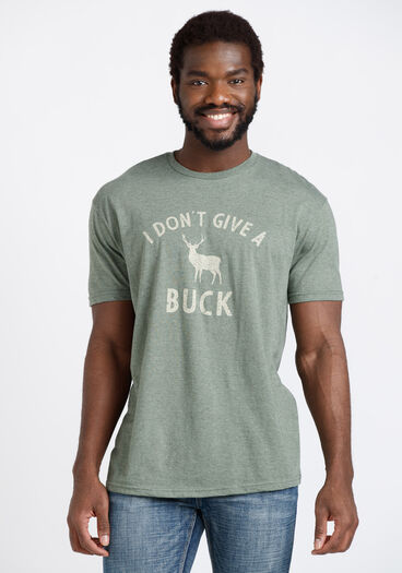 Men's I Don't Give A Buck Tee, HEATHER OLIVE