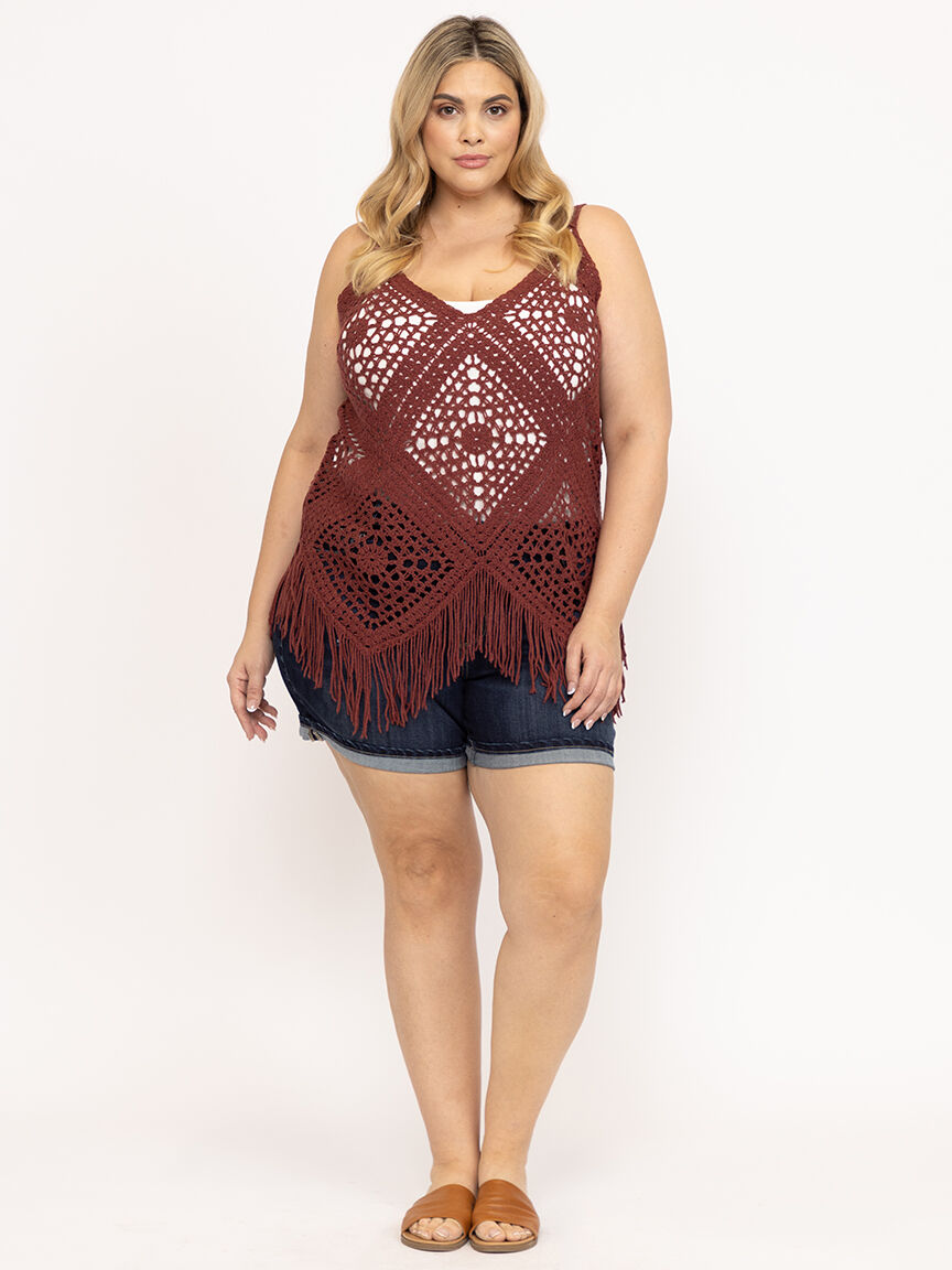 Women's Crochet Sweater Tank