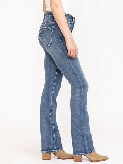 Women's Medium Wash Baby Boot Jeans Women's Medium Wash Baby Boot Jeans