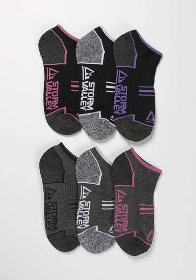 Women's 6Pk Trainer Socks Image 1