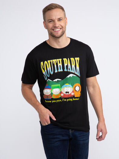 Men's South Park - Going Home Tee, BLACK