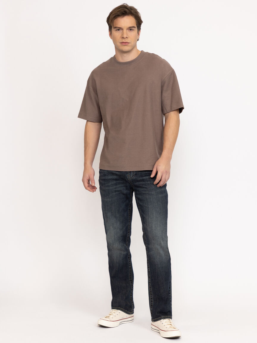 Men's Dark Wash Slim Straight Jeans