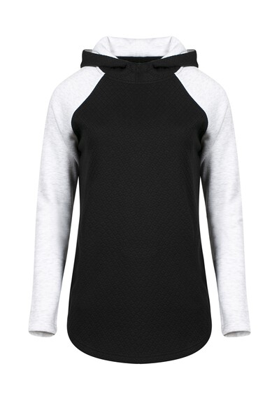 Women's Quilted Popover Hoodie Image 3