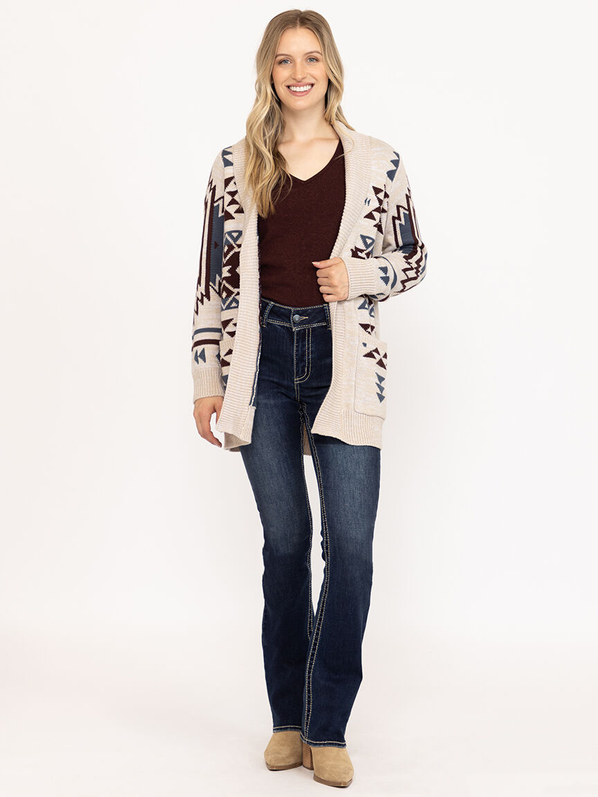 Women's Geometric Cardigan