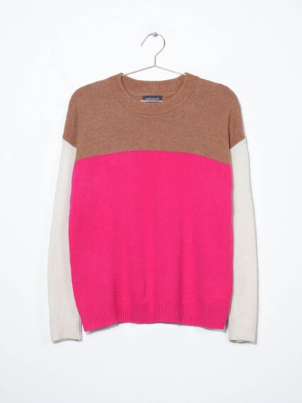 Women's Colour Block Sweater Image 4