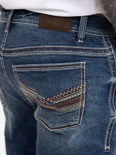 Men's Medium Blue Classic Boot Jeans Men's Medium Blue Classic Boot Jeans
