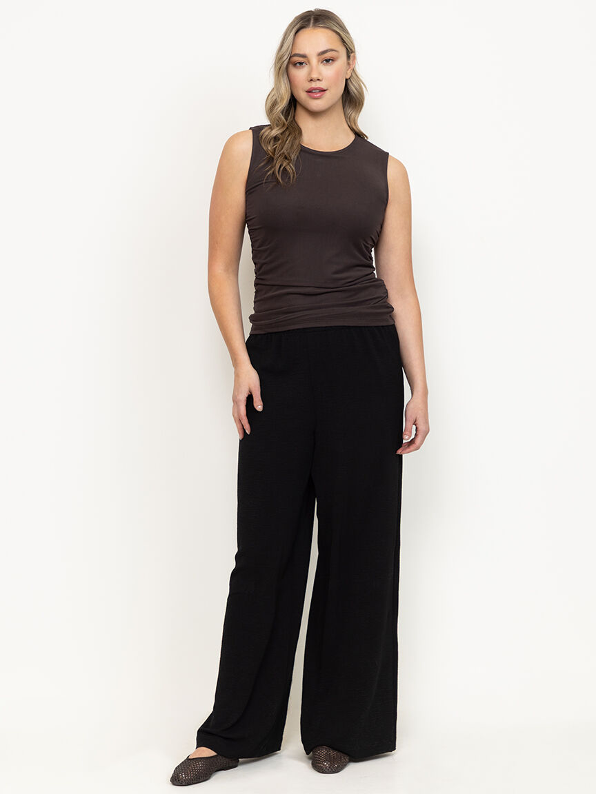 Women's Mesh Side Ruched Tank