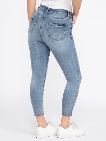 Women's Destroyed Ankle Skinny Jeans