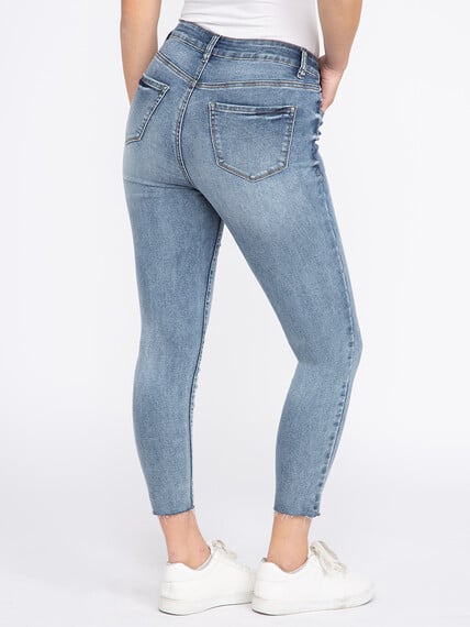 Women's Destroyed Ankle Skinny Jeans Image 4