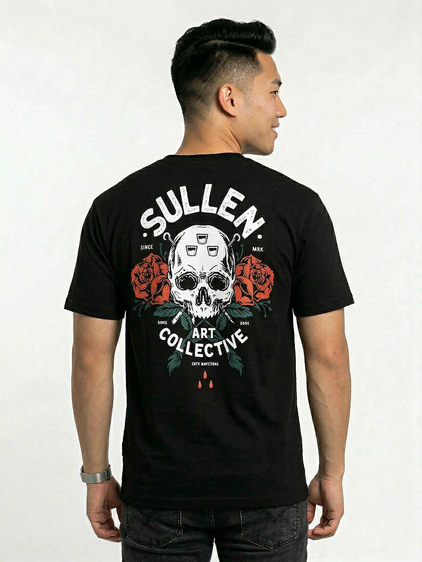 Men's Skull & Rose Graphic Tee