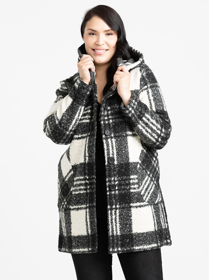 Women's Boucle Plaid Coat Women's Boucle Plaid Coat Image 2