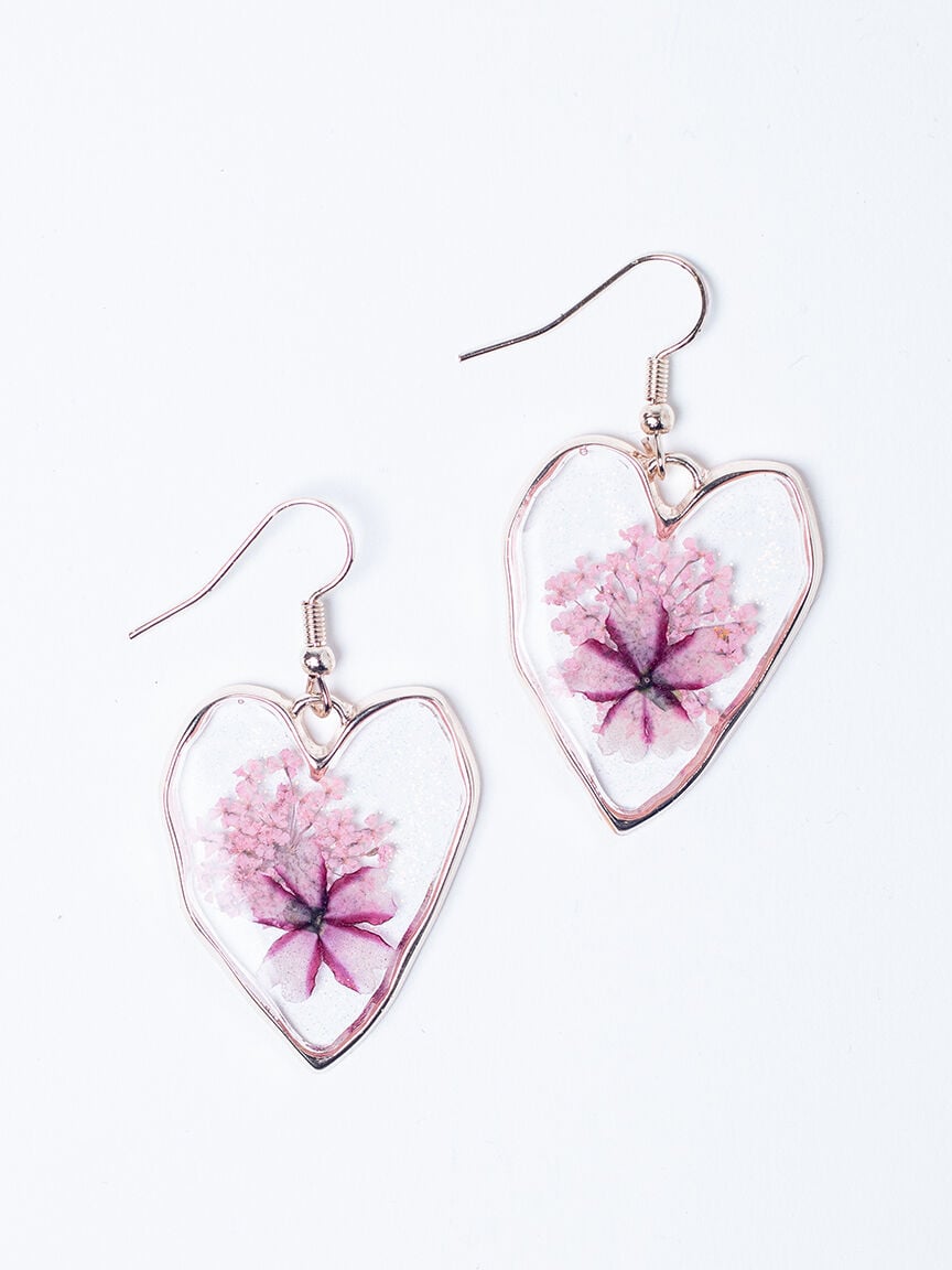 Women's Pressed Flower Earrings