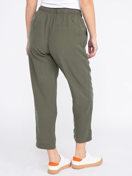 Women's Soft Pull-on Utility Cropped Weekender Pants Women's Soft Pull-on Utility Cropped Weekender Pants Image 4