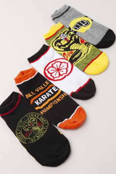 Women’s 5 Pack Cobra Kai Championship Ankle Socks Women’s 5 Pack Cobra Kai Championship Ankle Socks Image 4