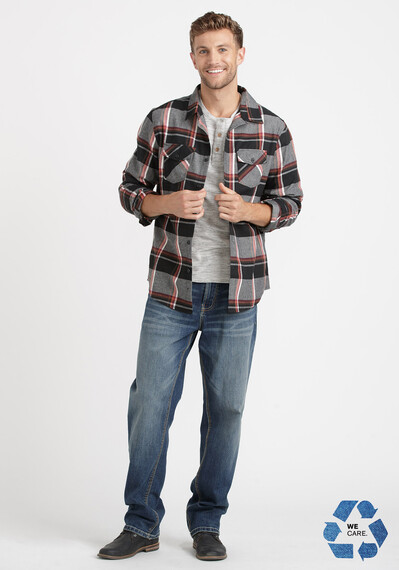 Men's Plaid Flannel Shirt Image 4