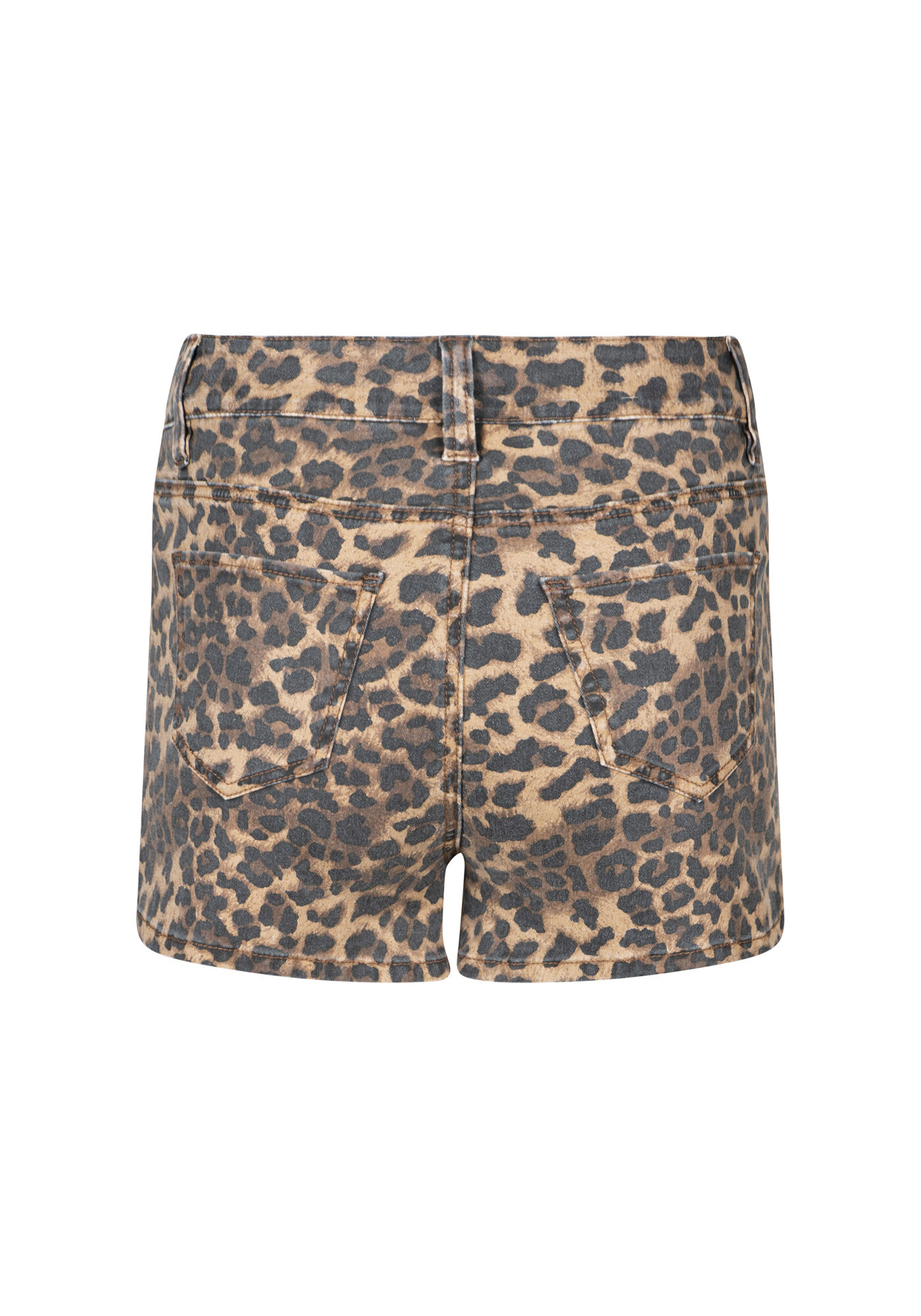 Women's High Rise Leopard Print Short Warehouse One