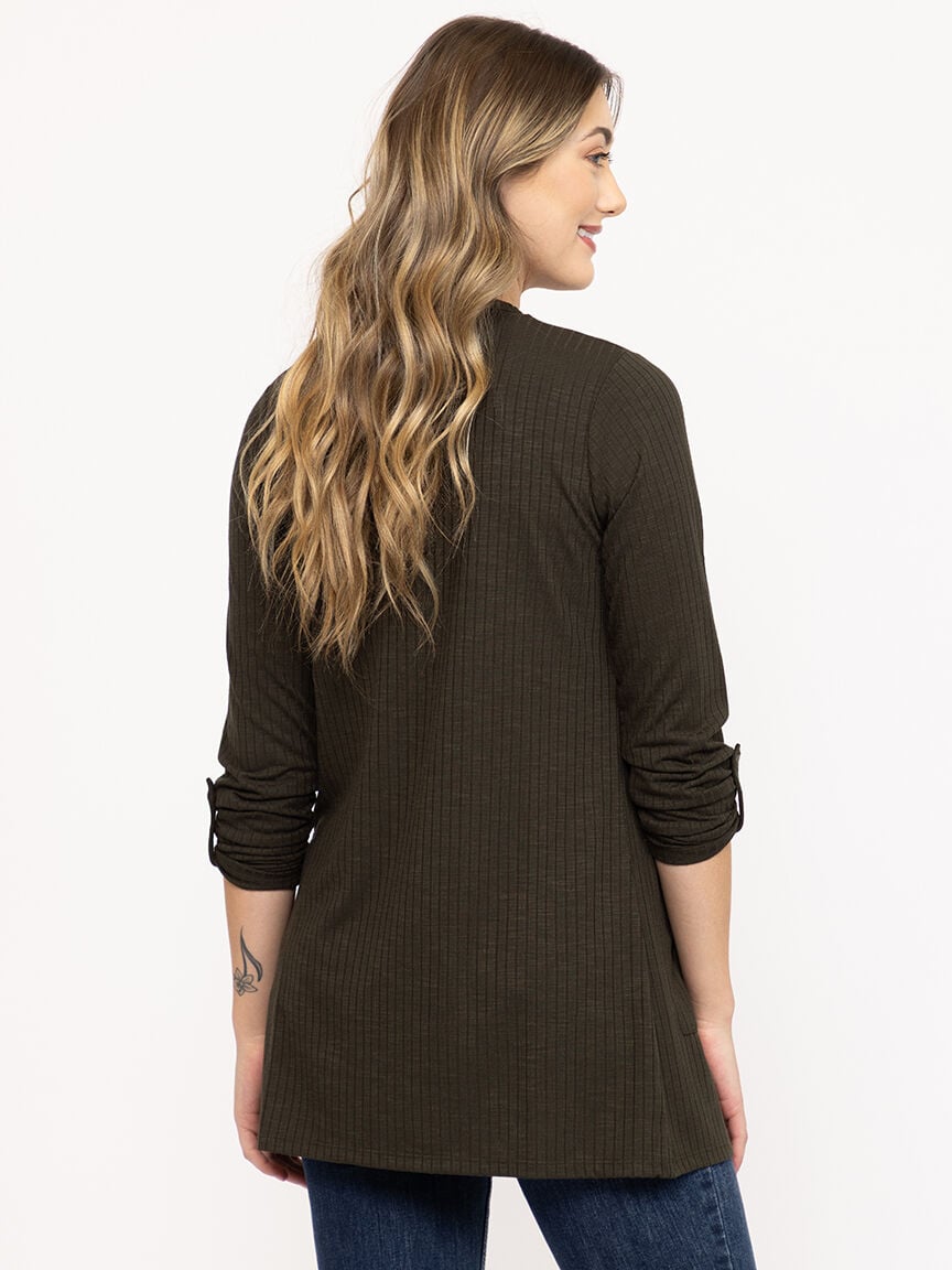 Women's Ribbed Cardigan