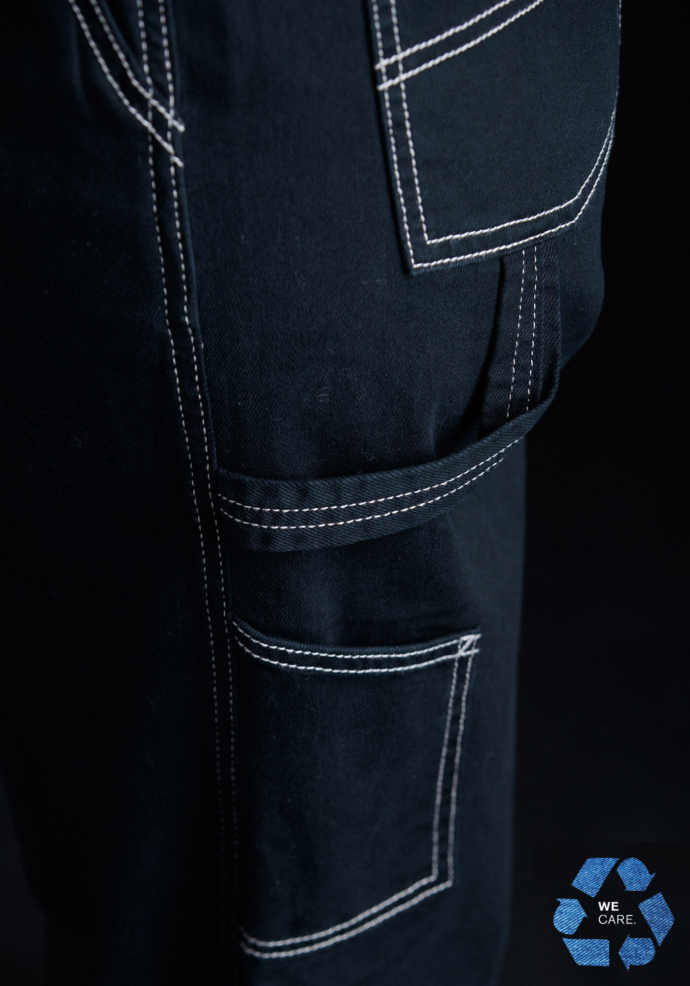 Women's Straight Leg Black Carpenter Pant Warehouse One