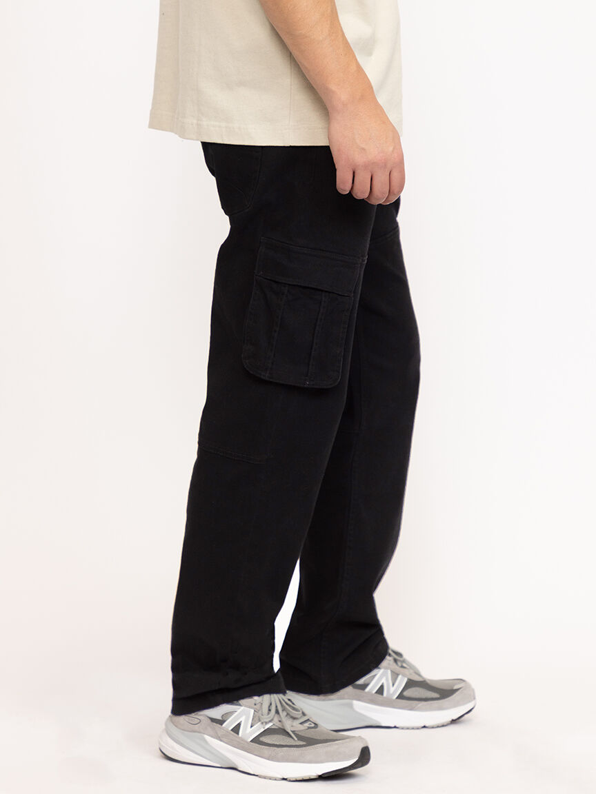 Men's Black Cargo Sneaker Pant