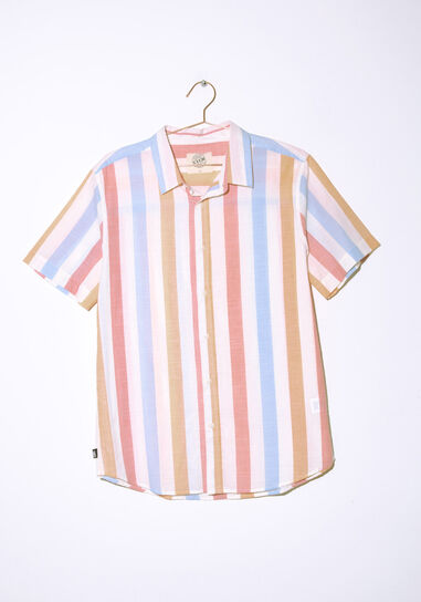 Men's Multicolour Striped Shirt