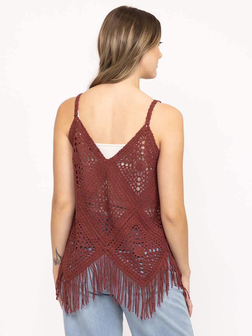 Women's Crochet Sweater Tank