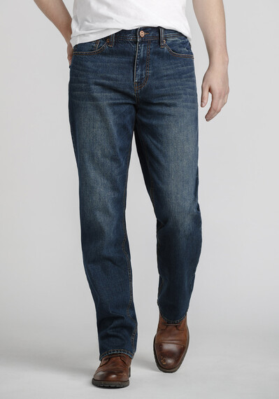 Men's Medium Blue Relaxed Straight Jeans Image 1